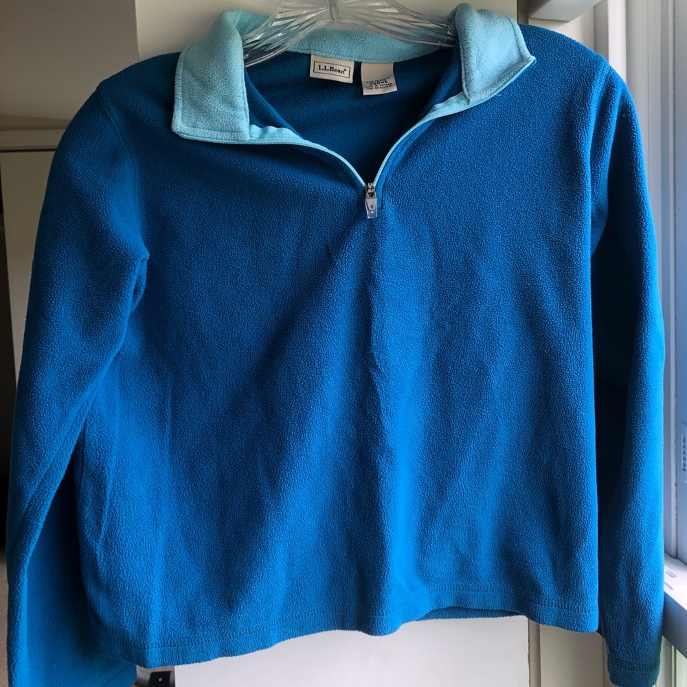 LL Bean Kids Fleece Jacket Size Medium